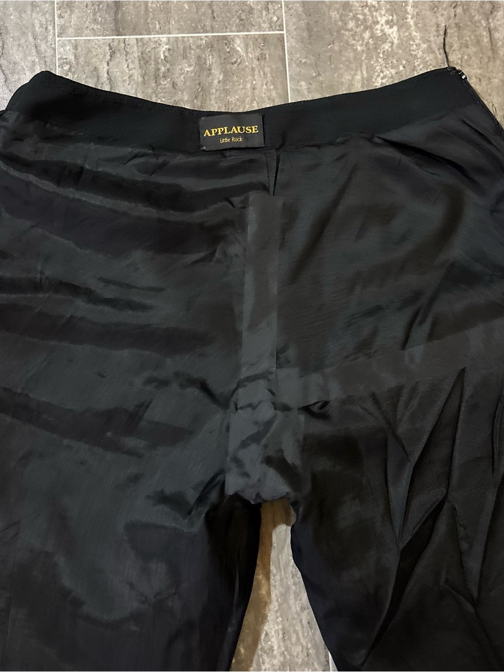 (SoLD ) Lace Up Blazer & Pant Suit Leopard Print BlK Dacron Sz 10 Y2K - Picture 15 of 16